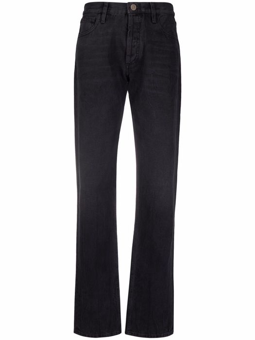 The Attico straight-leg jeans - Black