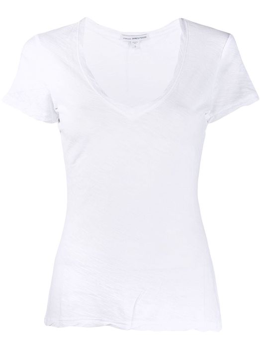 James Perse twist seam T-shirt - White