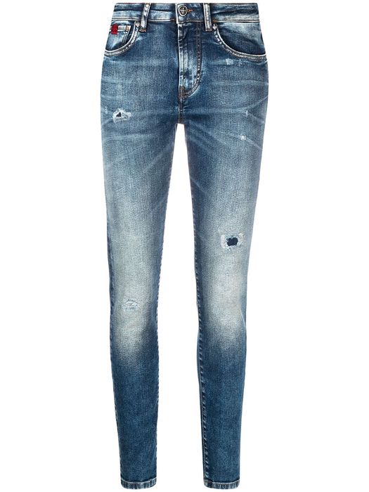 John Richmond Vitius mid-rise skinny jeans - Blue