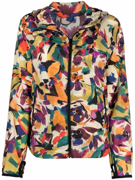 Kenzo abstract print zip-up jacket - Neutrals
