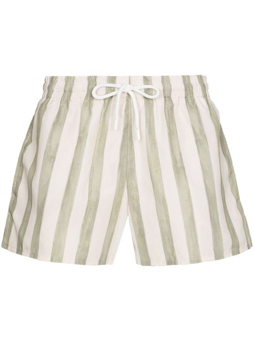 COMMAS Sage vertical-stripe swim shorts - Green