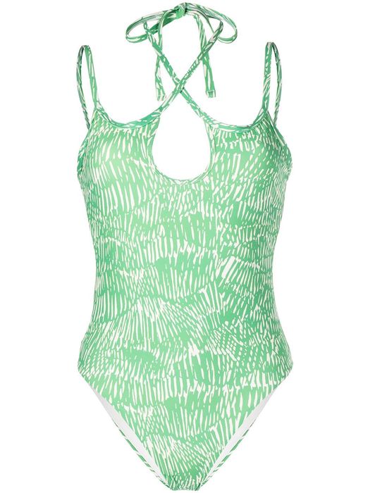 Jonathan Simkhai Alayna teardrop swimsuit - Green