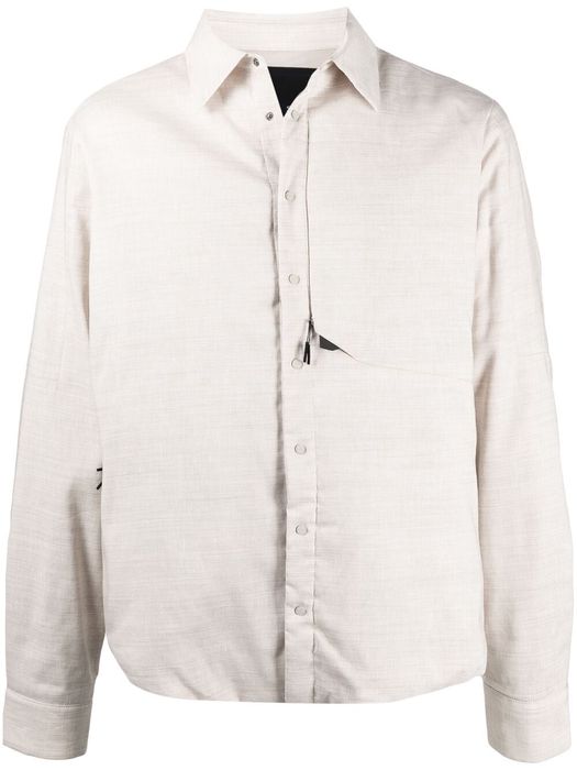 Sease pointed collar shirt jacket - Neutrals