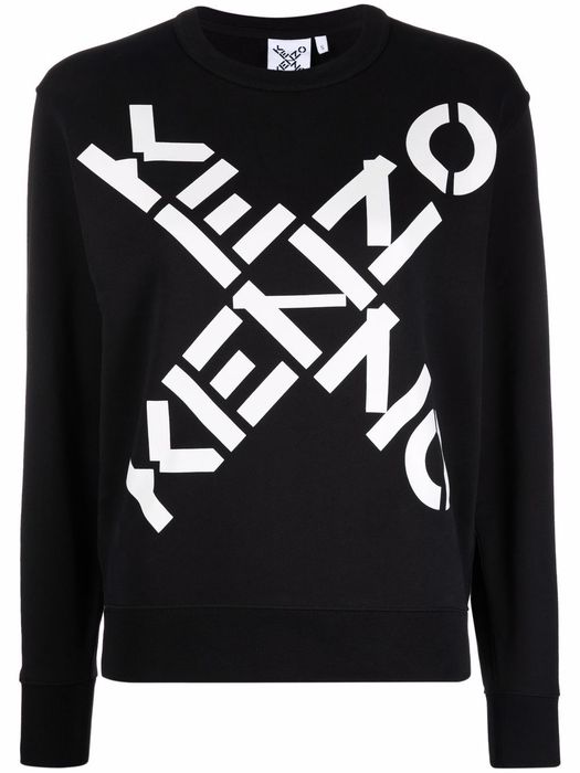 Kenzo logo intarsia jumper - Black