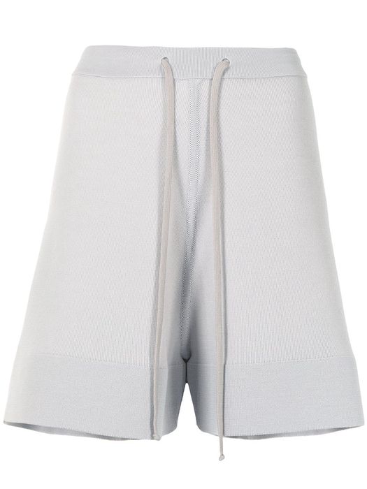 Rick Owens knee-length knitted shorts - Grey