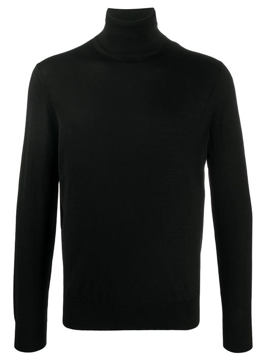 Ermenegildo Zegna knitted turtleneck jumper - Black