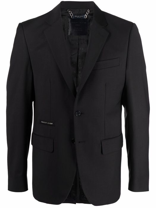 Philipp Plein Iconic Plein single breasted jacket - Black
