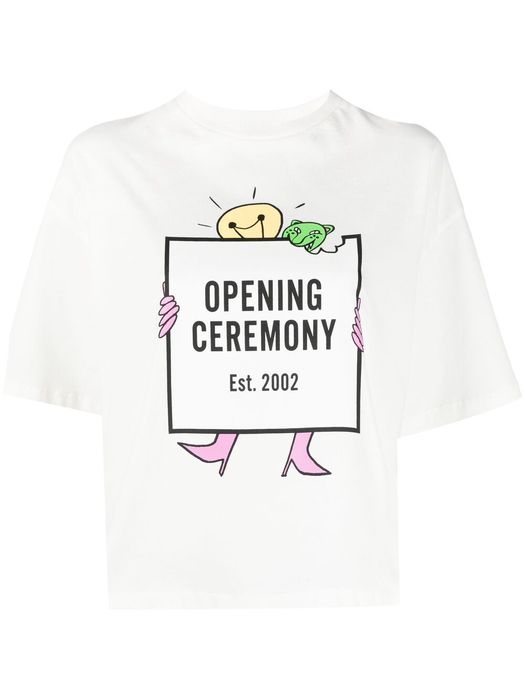 Opening Ceremony Box Logo T-shirt - White