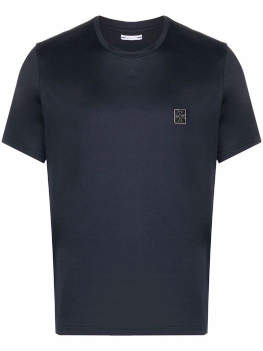 Jacob Cohen logo patch round-neck T-shirt - Blue