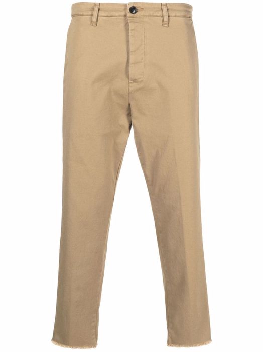 Haikure cropped chino trousers - Neutrals