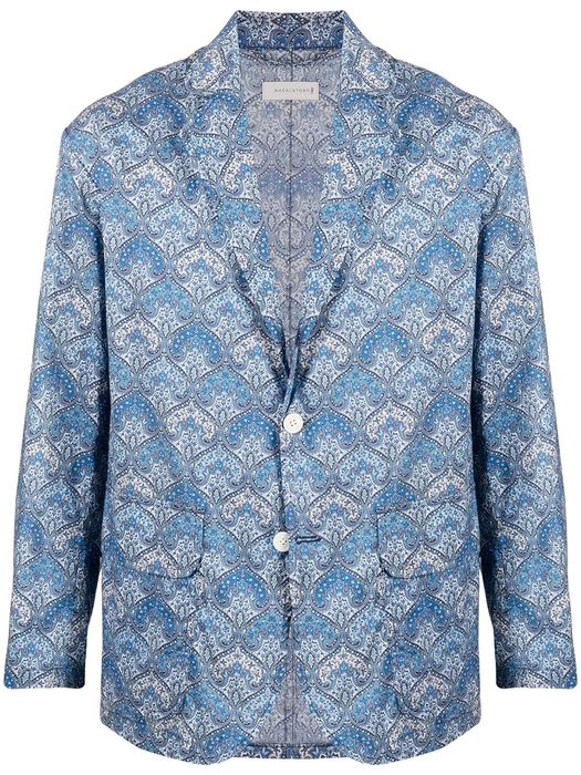 Mackintosh Liberty print blazer jacket - Blue