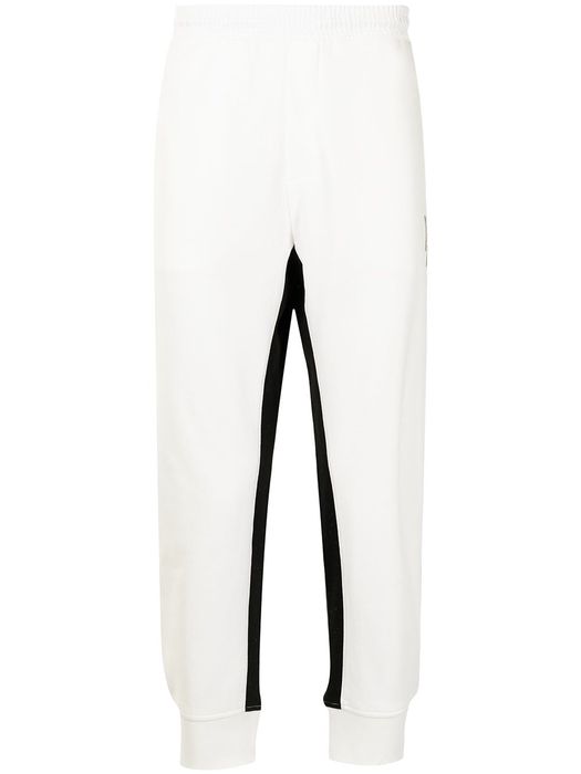 Armani Exchange logo-print track pants - White
