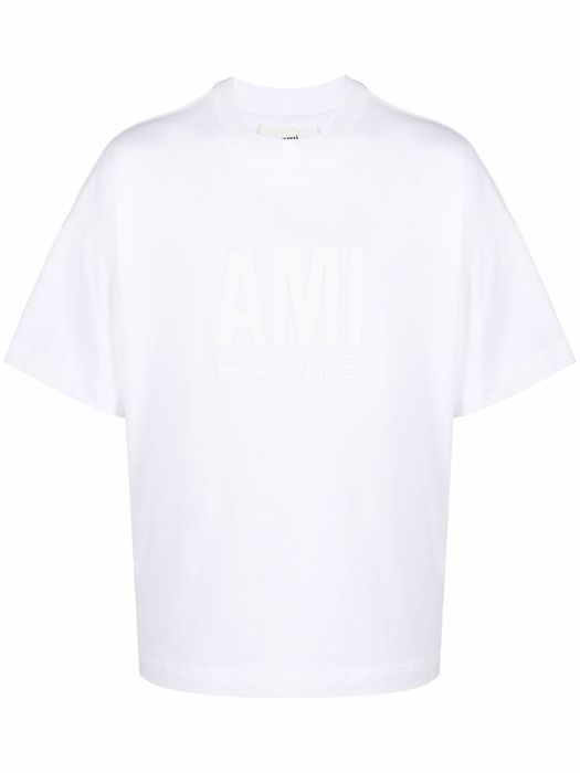 AMI Paris logo-print cotton T-shirt - White