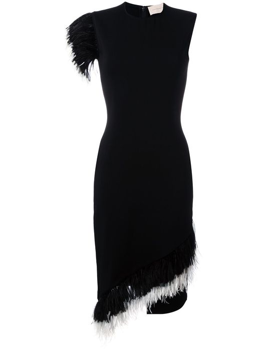 Christopher Kane feather dress - Black