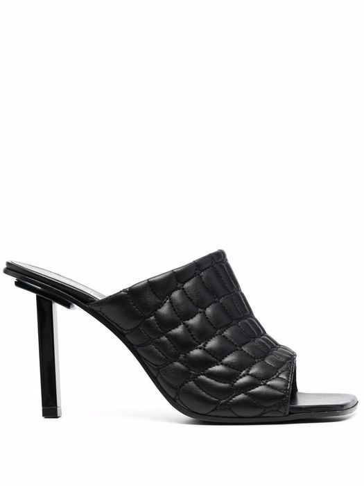 Just Cavalli quilted high-heel sandals - Black
