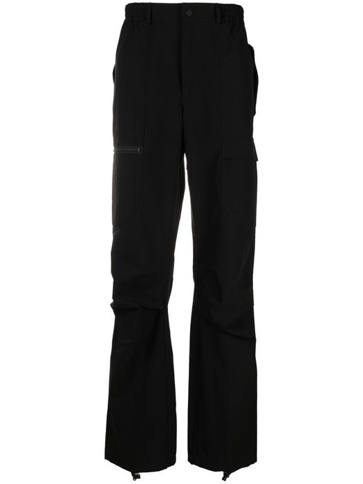 MCQ logo-patch cargo trousers - Black