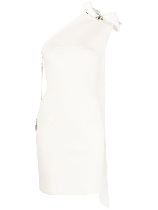 AZ FACTORY MyBody asymmetric bow dress - White