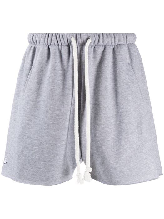 DUOltd drawstring cotton jogging shorts - Grey