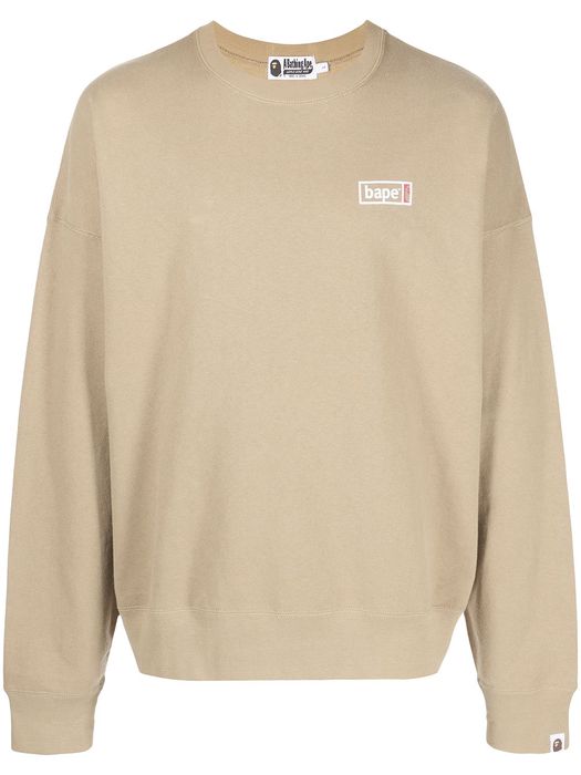 A BATHING APE® graphic-print longsleeved sweatshirt - Brown