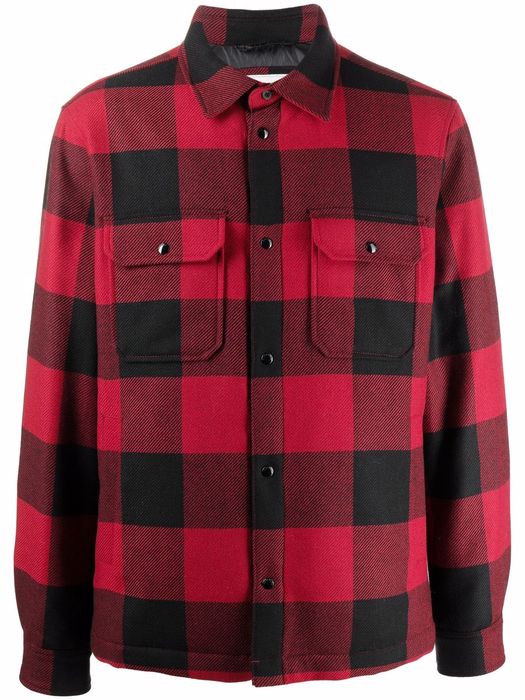 Woolrich plaid-check padded jacket - Red