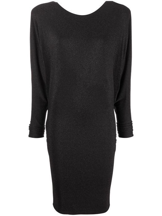 Alexandre Vauthier wide-shoulder knitted dress - Black