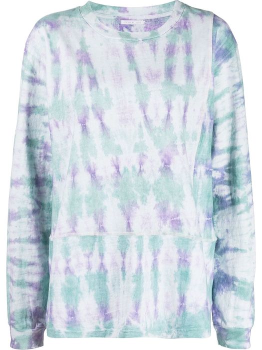 John Elliott tie-dye print long-sleeve T-Shirt - Multicolour