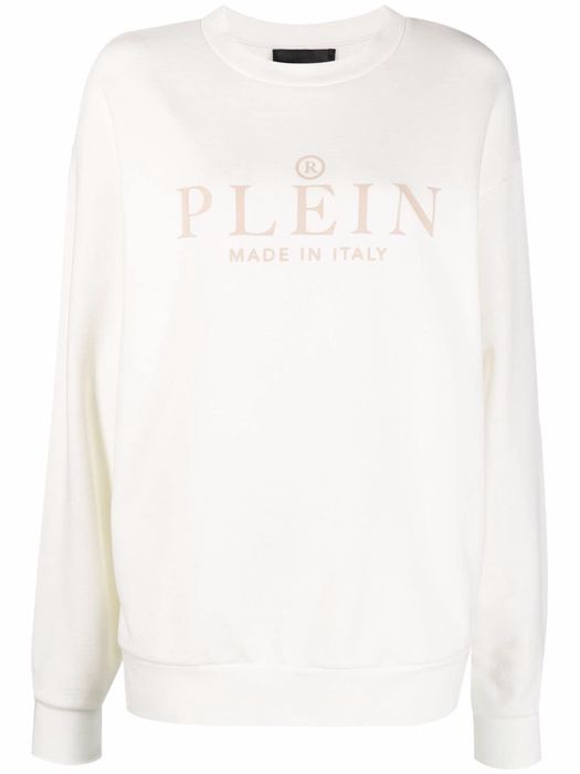 Philipp Plein Iconic Plein long-sleeve sweatshirt - Neutrals