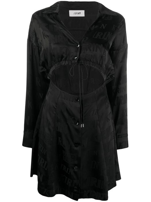 Kirin tie-fastening detail dress - Black
