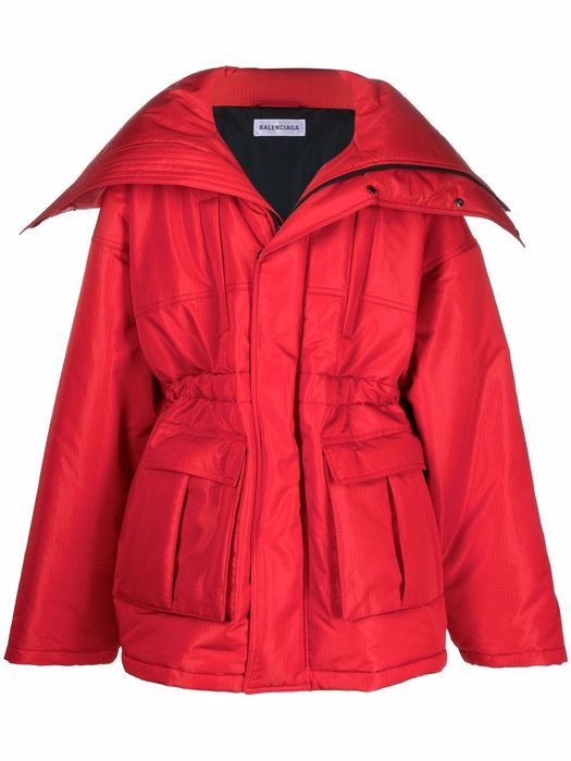 Balenciaga wide-collar jacket - Red