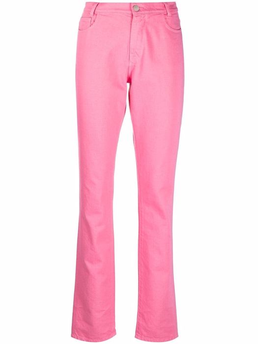Raf Simons mid-rise slim-fit jeans - Pink