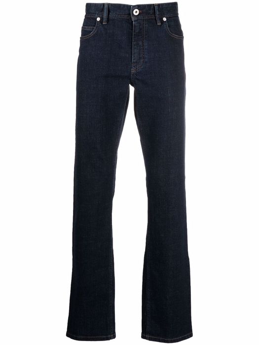 Brioni mid-rise straight jeans - Blue