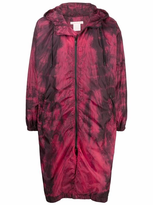 Acne Studios graphic-print hooded jacket - Pink