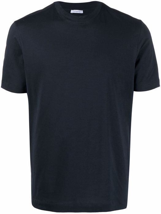 Malo stretch-cotton round neck T-shirt - Blue