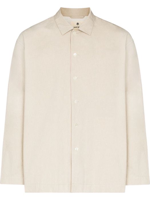 Snow Peak Bafu cotton shirt jacket - Neutrals
