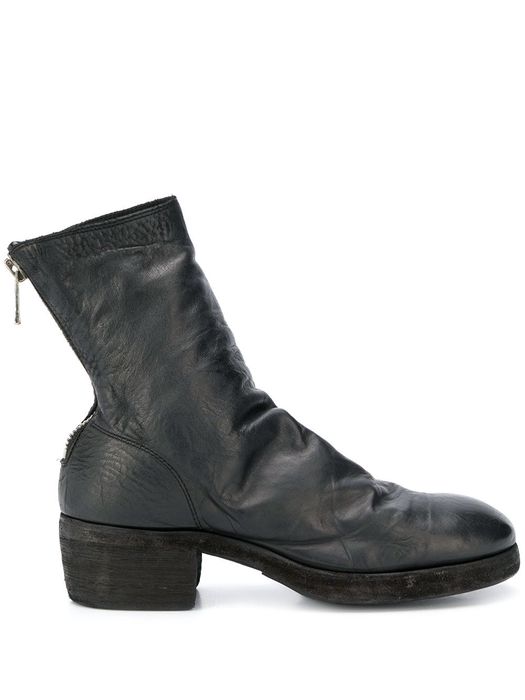 Guidi worn effect boots - Black
