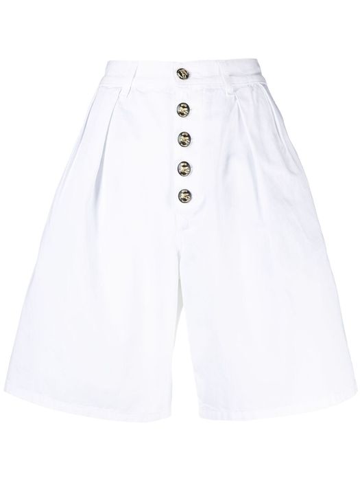 ETRO wide-leg cotton shorts - White
