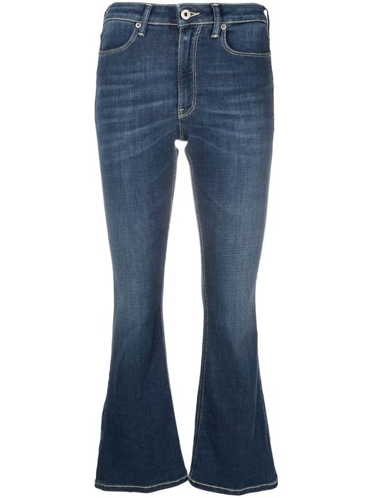 DONDUP flared cropped jeans - Blue