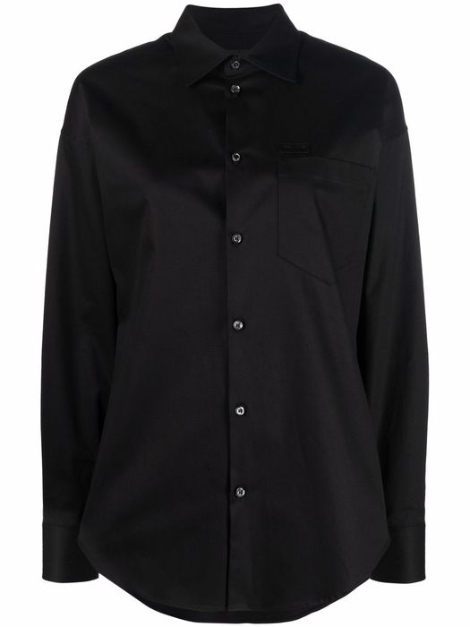 Dsquared2 pointed-collar cotton shirt - Black