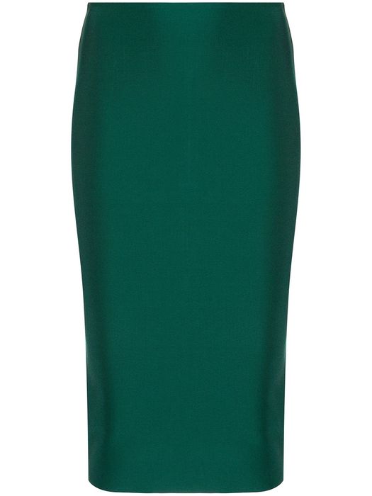 Herve L. Leroux high-waisted pencil skirt - Green