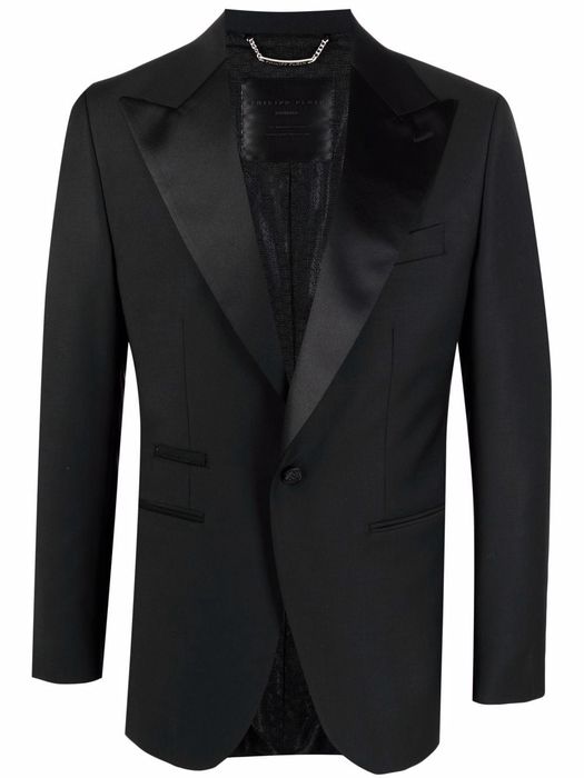 Philipp Plein Elegant single-button blazer - Black