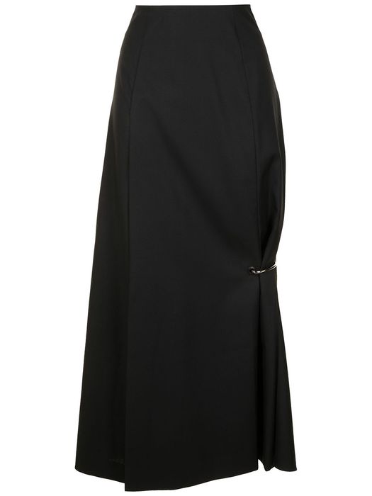 Kimhekim high-waisted asymmetric skirt - Black