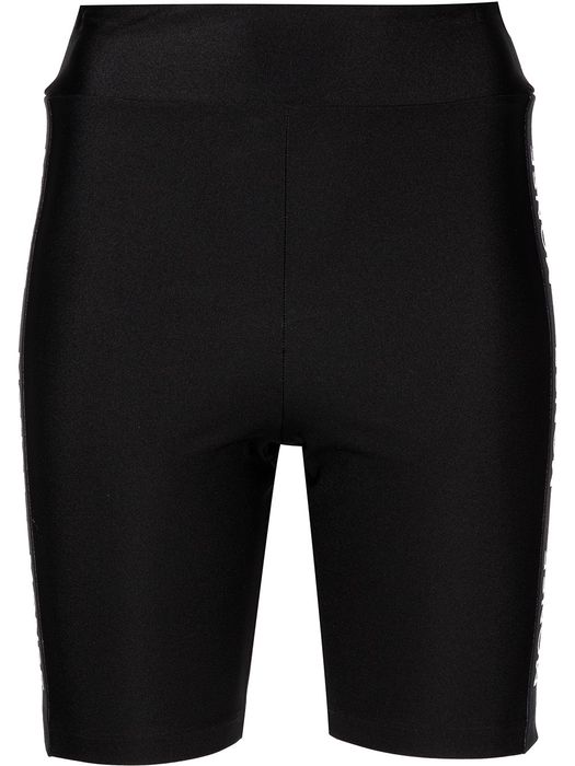 Monse logo-tape cycling shorts - Black