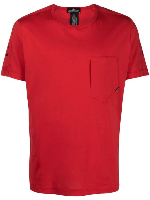 Stone Island Shadow Project rear-print T-shirt - Red