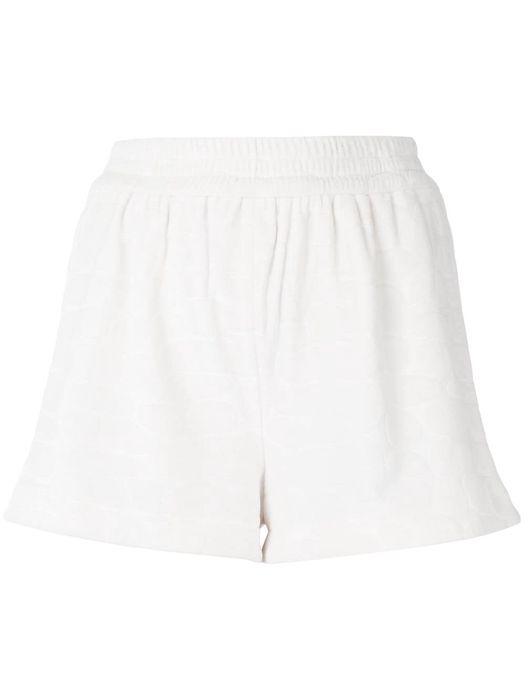 Alexis Matin jacquard-patterned shorts - White
