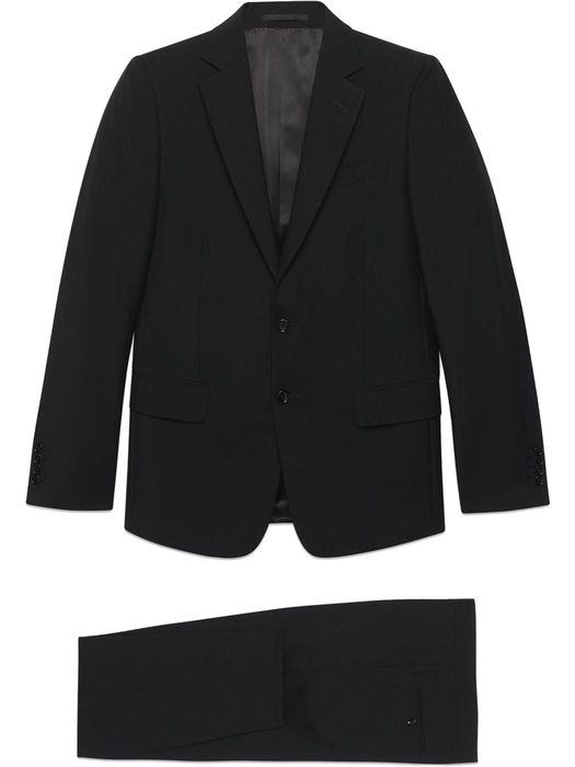 Gucci slim-fit single-breasted suit - Black