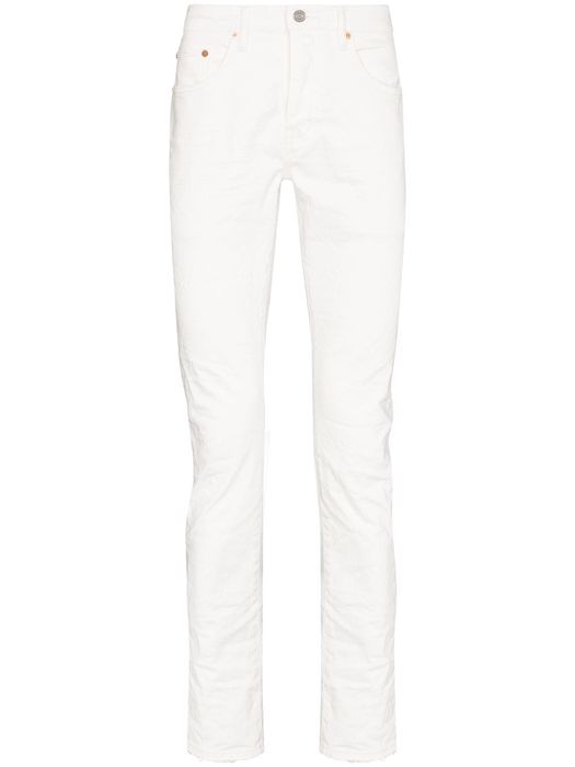 Purple Brand washed skinny jeans - White