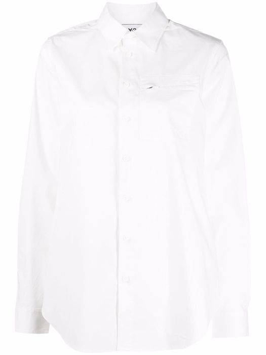 Y-3 chest patch pocket shirt - White