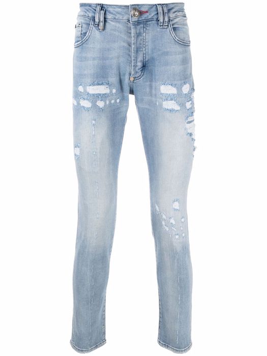 Philipp Plein mid-rise skinny jeans - Blue