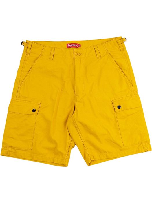 Supreme straight-leg cargo shorts - Yellow