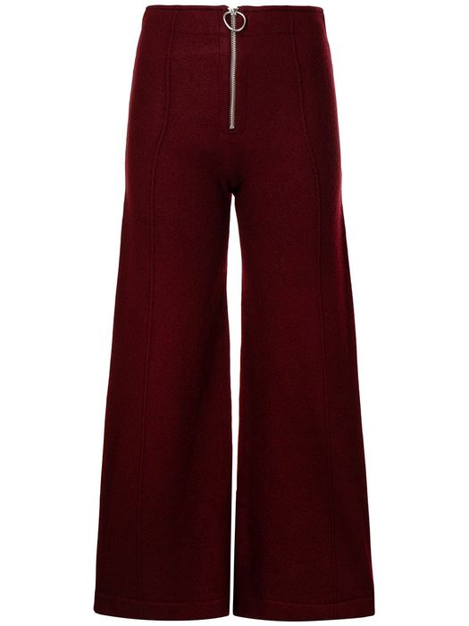 Erika Cavallini flared wool trousers